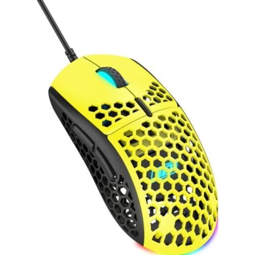 جاميرتيك ماوس ألعاب مضيئة الترا لايت - أصفر - GM16