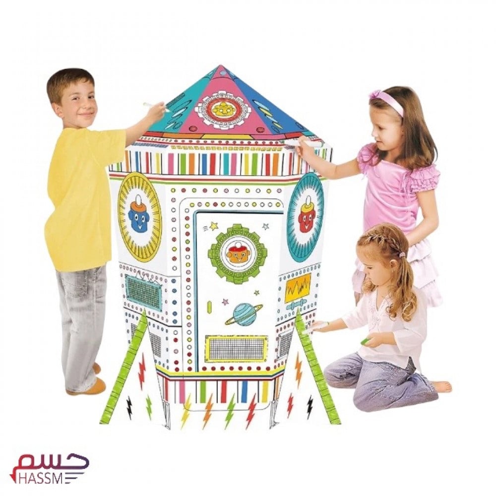 تلوين مجسم الصاروخ