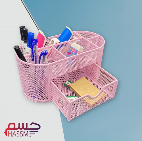 حامل ومنظم اقلام معدني