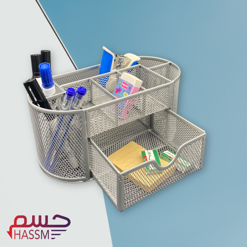 حامل ومنظم اقلام معدني