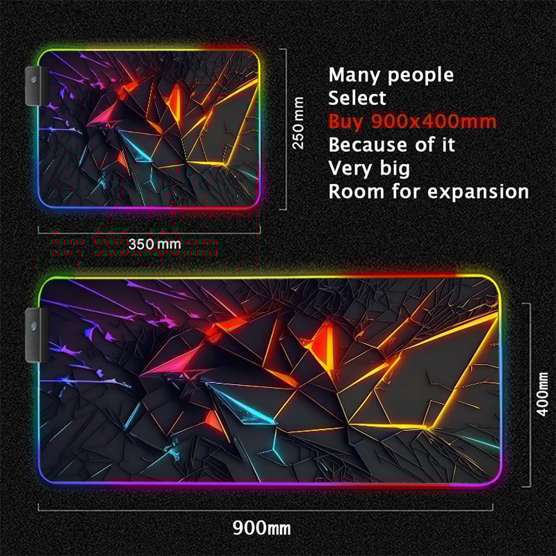 XXL RGB لوحة ماوس الألعاب الجديدة ثلاثية الأبعاد ا...