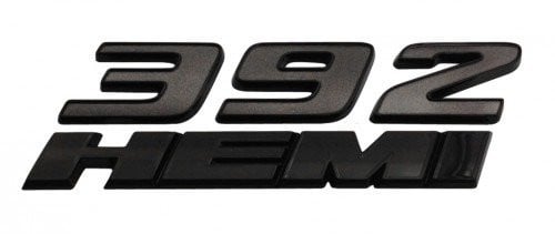 طقم علامات 392 HEMI اسود مطفي