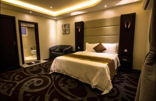 سرير غرفة نوم فندقية مودرن الاسكا