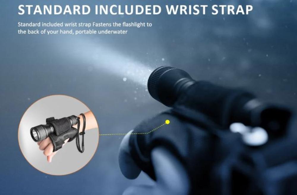 OrcaTorch D550 1000 Lumens Scuba Diving Light with Tail Magnetic Switch