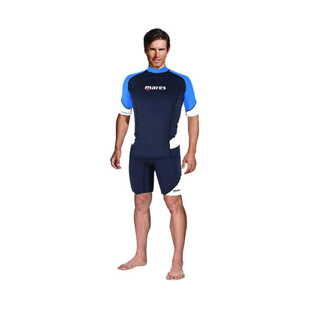MARES Rashguard Trilastic Short Sleeve Blue