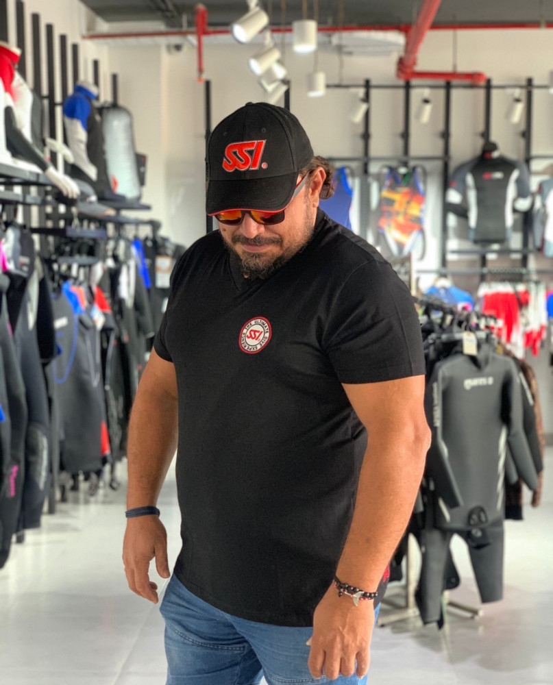 SSI T-Shirt رجالي نص كم اصلي