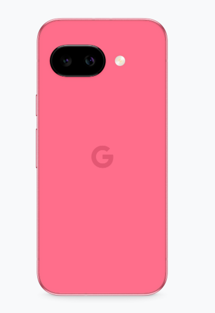 Google Pixel 9a - 5G, 128G, Peony Pink - Nano SIM + eSIM, Water