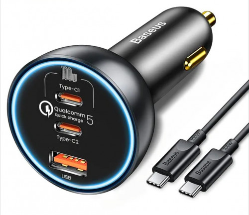 باسيوس شاحن سيارة 160 وات QC 5.0 شحن سريع PPS PD3....