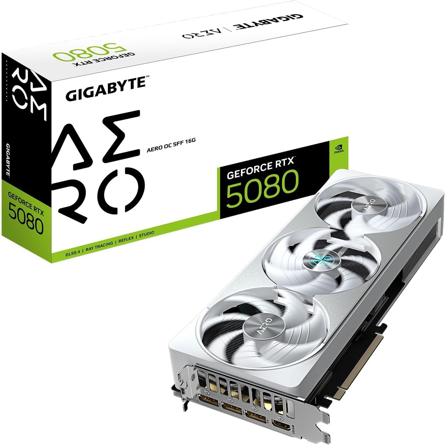 جيجابايت بطاقة رسومات جيفورس RTX 5080 ايرو OC SFF...