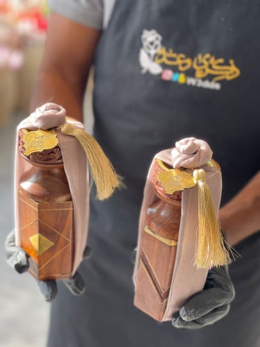 مبخره خشب مع بخور كمبودي فاخر