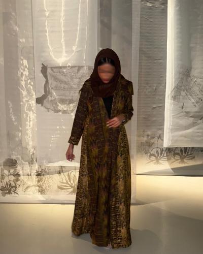 عبايه كلوش مشجر