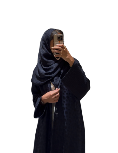 عبايه كلوش منقط