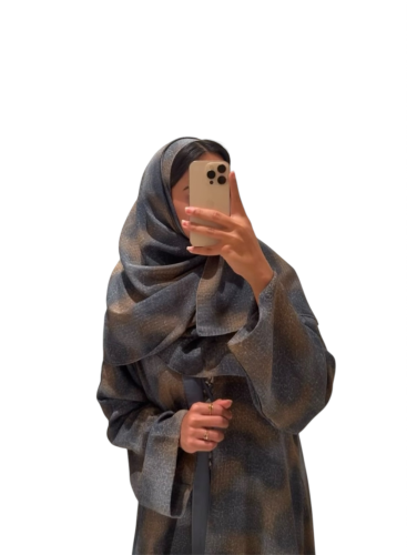 عبايه كلوش مشجر