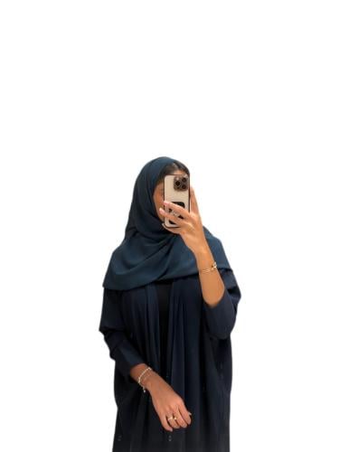 عبايه بترولي ساده