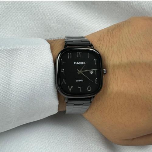 ساعة كاسيو casio LTP اسود ارقام عربية