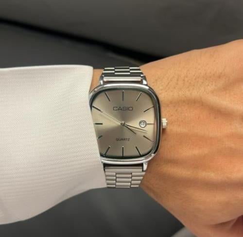 ساعة كاسيو casio LTP رصاصي تيتانيوم