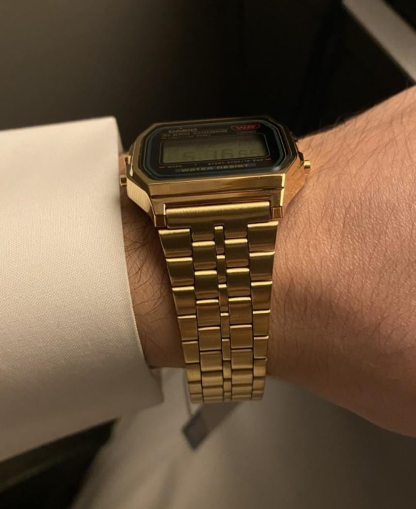 ساعة كاسيو كلاسيك ذهبي A159 WGEA