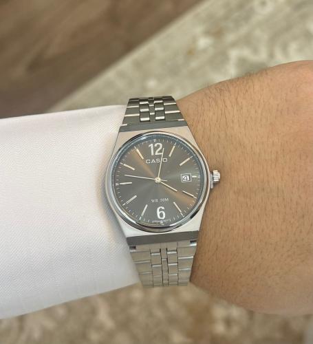 ساعة كاسيو casio MTP ارقام انجليزية لون اسود