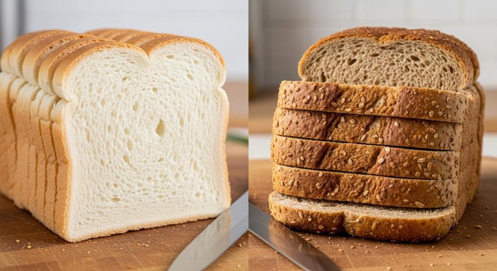 الفرق بين الخبز الأبيض والأسمر-مخابز وحلويات المعامير