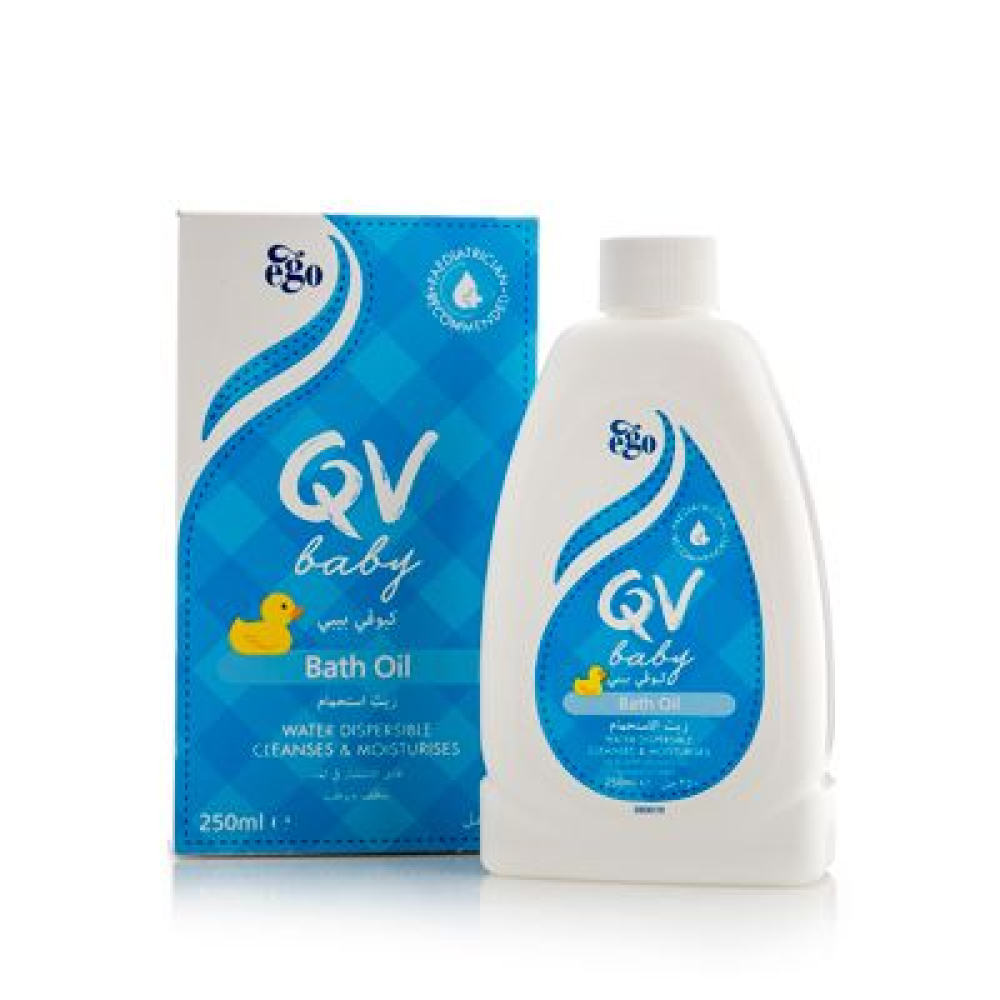 كيو في زيت استحمام للاطفال - 250 مل