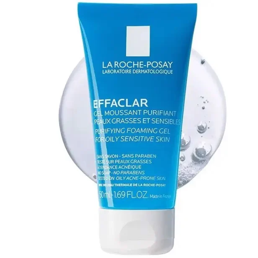 لاروش بوزيه غسول إيفاكلار جل رغوي ومنقي للبشرة الدهنية والحساسة - 50 مل