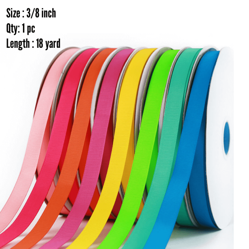 Grosgrain Ribbons 3/8 inch شرائط بيكا 3/8 بوصة