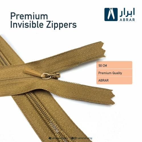 Invisible Zipper 50 cm Abrar سحاب ابرار مخفي 50 س...