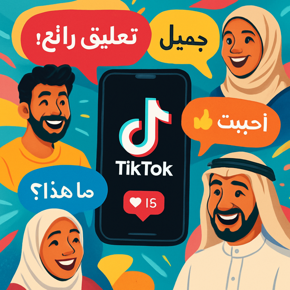 زيادة تعليقات تيك توك خليجية