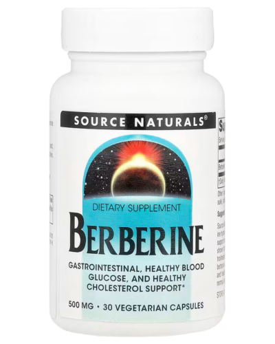Source Naturals, البربرين ، 500 ملجم ، 30 كبسولة ن...