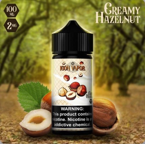 كريمي مع البندق 100مل من ايقون فيبور - icon vapor CREAMY HAZELNUT 100ML