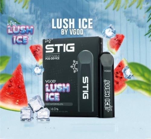 سحبة ستيج بطيخ بارد لوش ايس الأكثر مبيعا من فيقود STIG LUSH ICE SaltNic