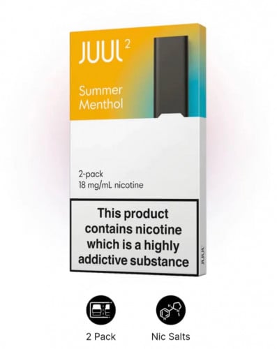 بودات سحبة جول الاصدار الثاني نكهة سمر منثول 18 نيكوتين JUUL 2