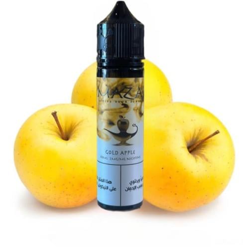 نكهة تفاح ذهبي من شركة مزاج 60مل - MAZAJ GOLD APPLE 60ml