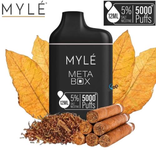 سحبة مايلي ميتا بوكس كوبان توباكو MYLE META BOX Cuban Tobacco 5000 Puffs