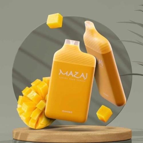 سحبة سيجارة مزاج سليم 5500 موشة مانجو Mazaj Slim 5500 Puffs Mango