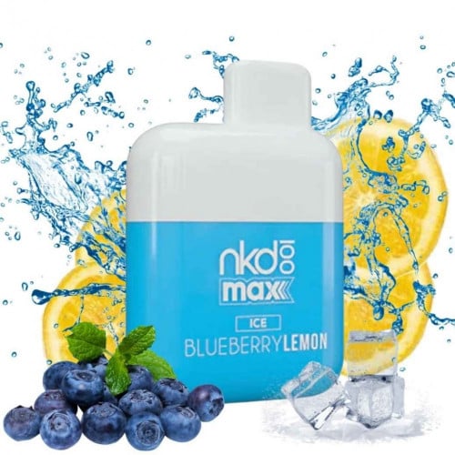 سحبة نيكد ماكس بلو بيري ليمون ايس nkd 100 max BLUEBERRY LEMON ICE