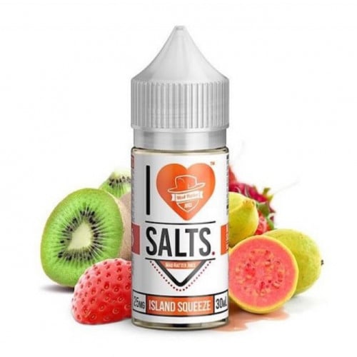 نكهة سولت فواكهة استوائية اي لوف سولت I LOVE SALTS ISLAND SQUEEZE BY MAD HATTER JUICE