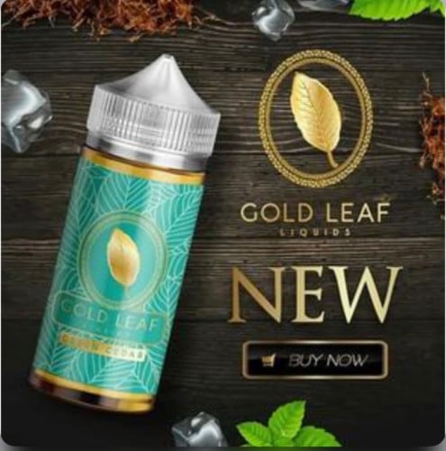 نكهة فيب توباكو نعناع ايس من قولد ليف 100 مل GOLD LEAF