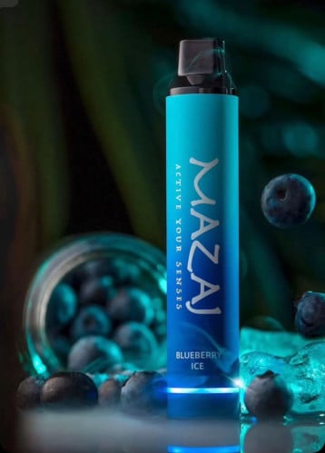 سحبة مزاج توت ازرق ايس 3000 موش ( قابلة للشحن )