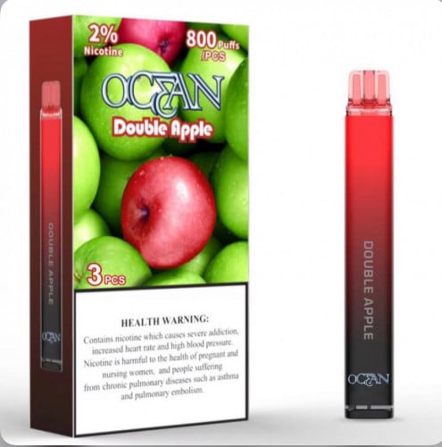 سحبة اوشن تفاحتين 800 موشه 20MG