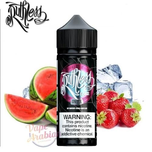 نكهة روثلس بطيخ فرولة ايس 120 ملي Ruthless Watermelon Strawberry ice