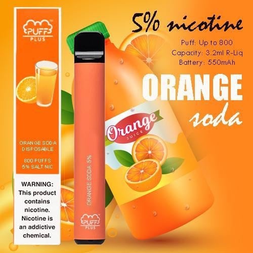 سحبة باف بلاس برتقال صودا Puff