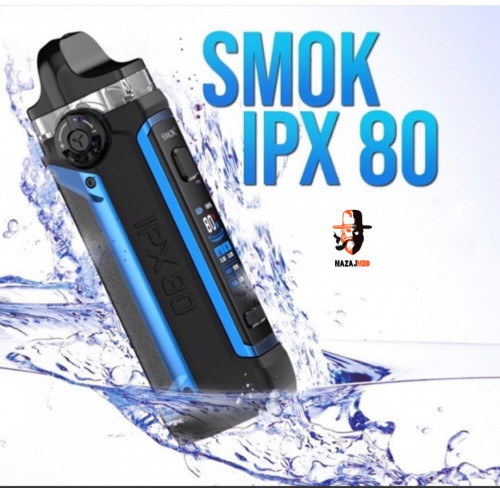 شيشة و سحبة اي بي اكس 80 كت الجديد من سموك 80 واط SMOK IPX 80 POD KIT 80W