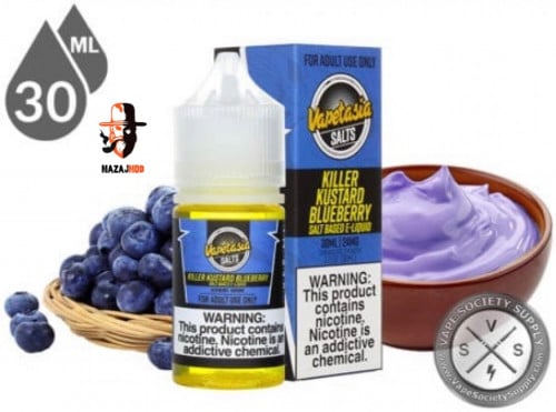 نكهة سولت كيلر كاسترد بلوبيري كاسترد Killer Kustard Blueberry By Vapetasia Salts 30ML