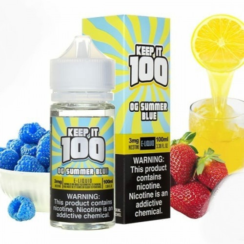 نكهة فيب سامور بلو كيب ات OG SUMMER BLUE KEEP IT 100 مزيج من توت و فراوله و ليمون