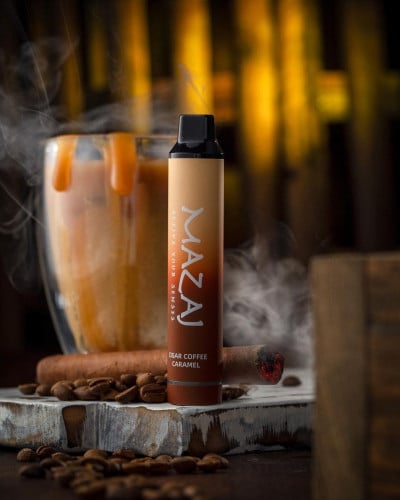 سحبة مزاج جاهزة تيتان سيجار كوفي كراميل 3000 موش MAZAJ  MAZAJ TITAN Cigar Coffee Caramel 30