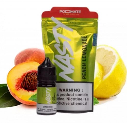 نكهة ناستي بود ميت خوخ ليمون Nasty PodMate Nic Salt peach lemonade