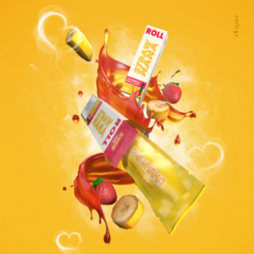 سحبه رول فراولة موز ROLL