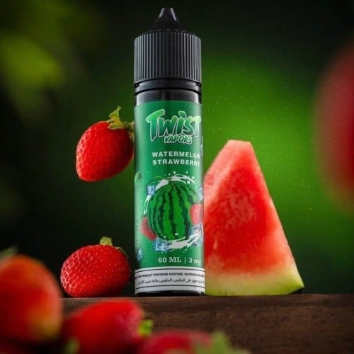 نكهة تويست بطيخ فراولة ايس TWIST VAPORS WATERMELON STRAWBERRY ICE