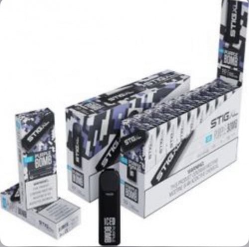 سحبه ستيج اكس ال عنب ايس بومب 700 موشة - stig xl Purple Bomb 700 puff